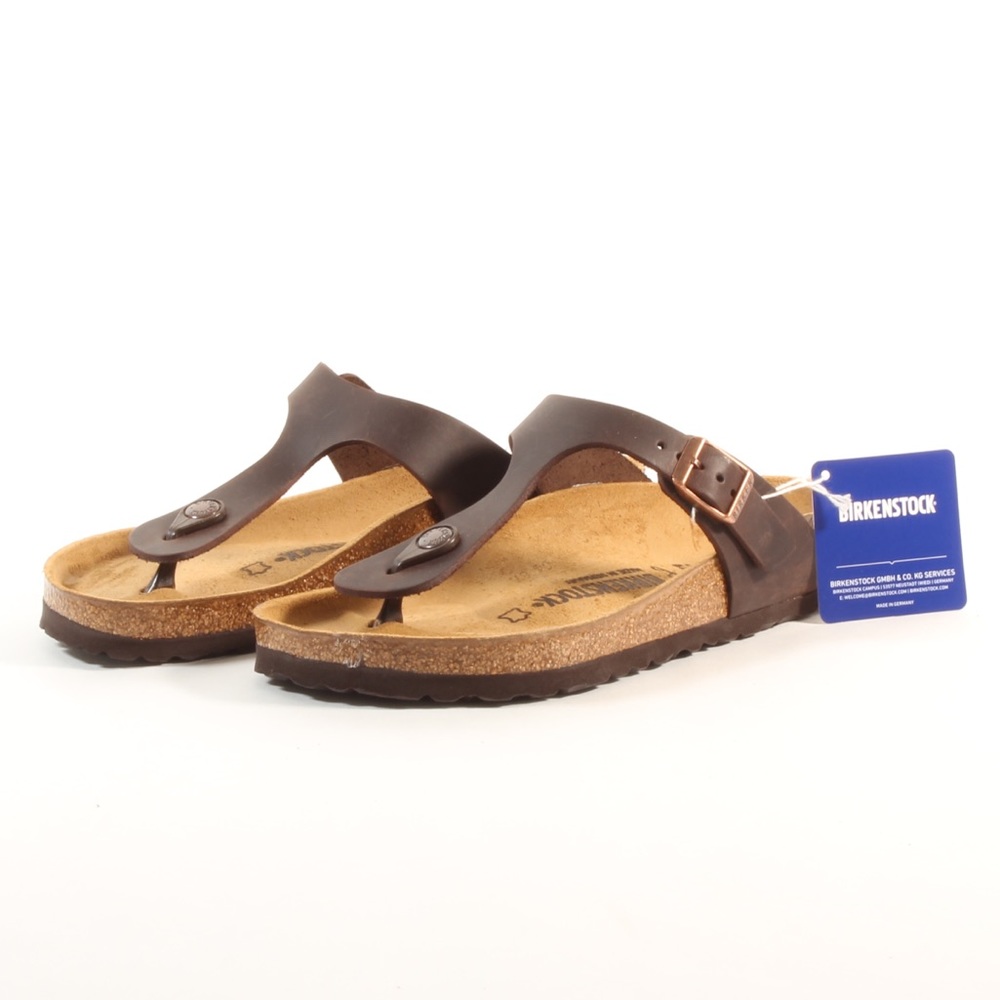Women’s Birkenstock Gizeh Brown Cork Sandals NEW - Picture 4 of 8